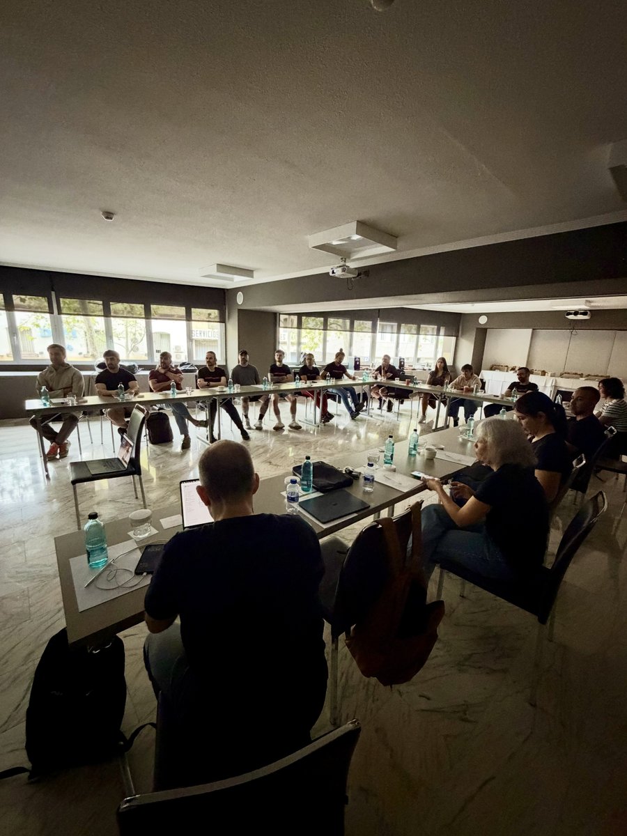 MarsBased's tweet photo. Martian Day: the crew back on Earth.🚀

We're 100% remote, so every few months, we land in Barcelona to meet face-to-face. https://t.co/SoC3UGb4My
