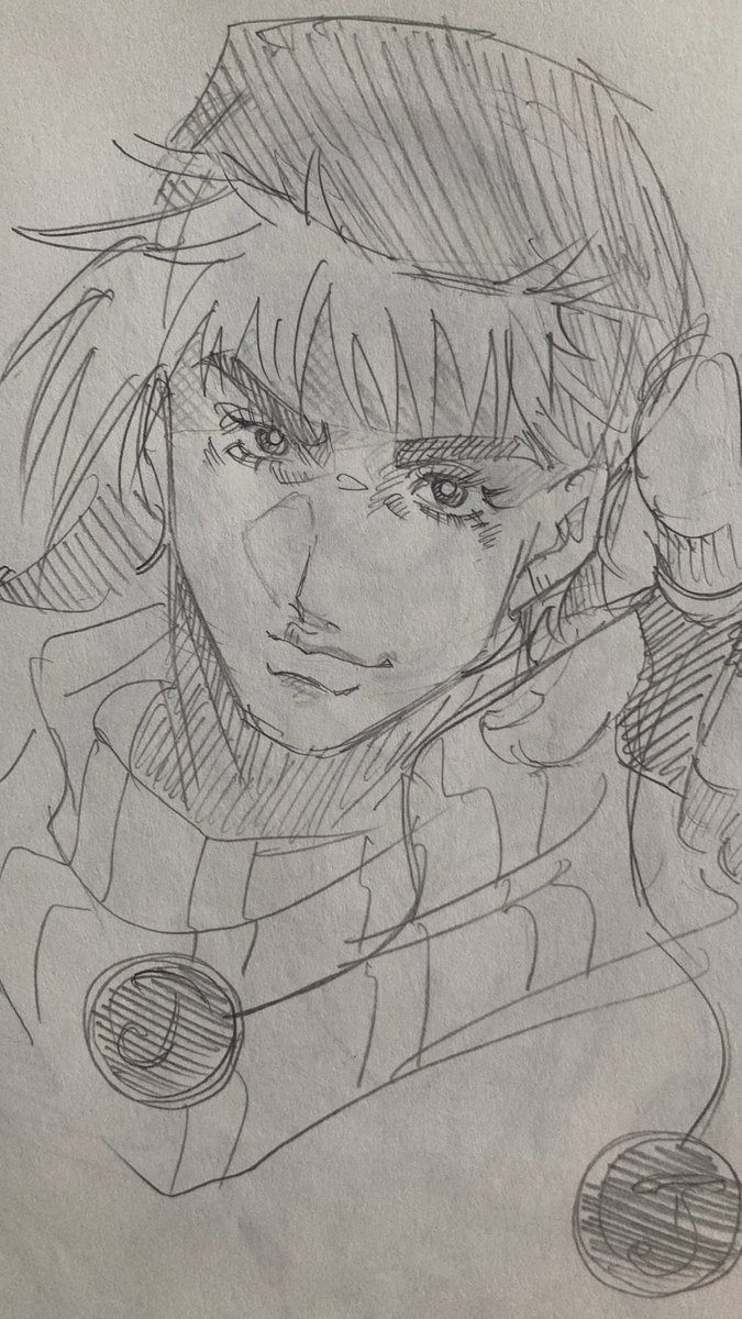 n2qke's tweet photo. 画力低下しすぎてて泣くからとりま前描いたジョセおいとく https://t.co/WuIj5m1CTp