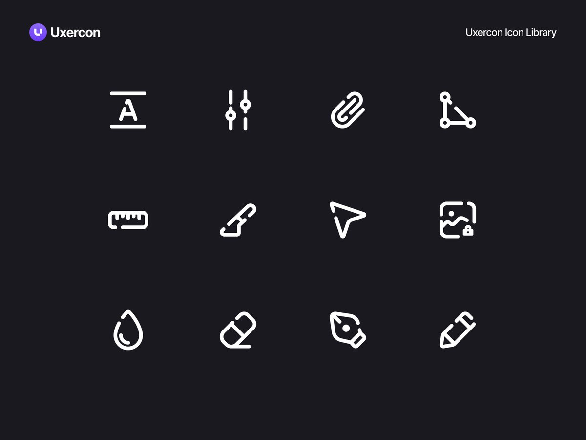 uxercon's tweet photo. Design &amp; Editor - Uxercon Icon Library 🖋️ https://t.co/9Y8yfQLodG