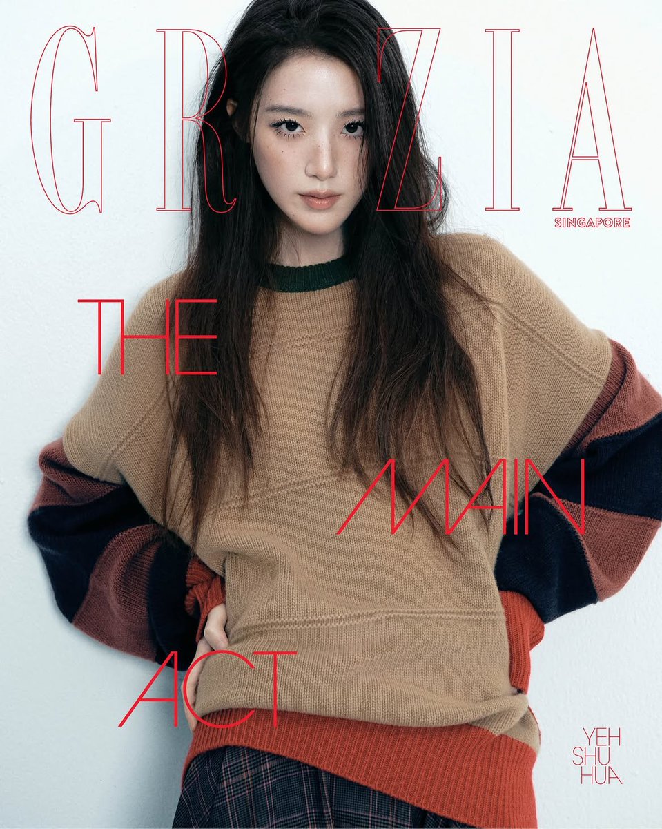 idlepopbase's tweet photo. i-dle's SHUHUA graces the cover of GRAZIA Singapore. https://t.co/Rb2uWs9UF3