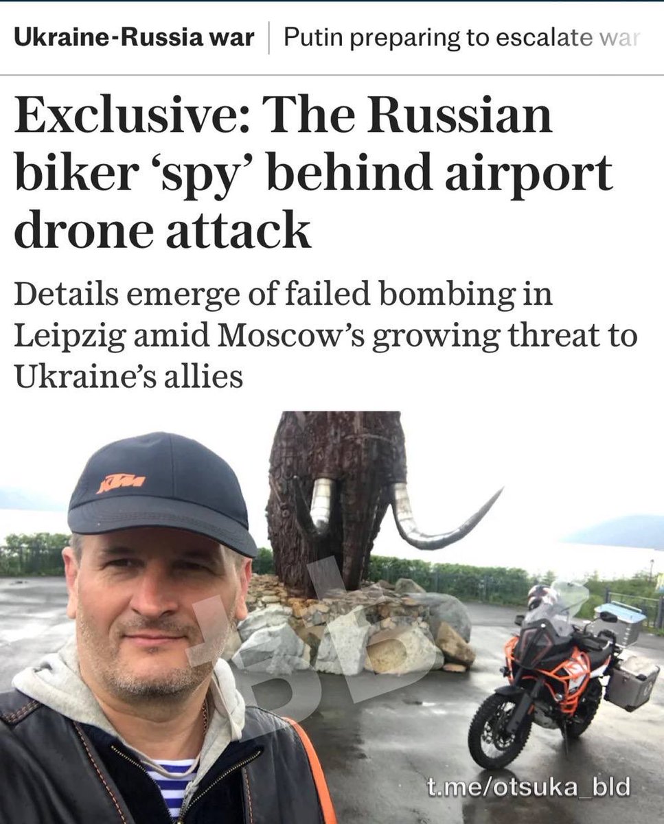 jurgen_nauditt's tweet photo. The suspected organizer of the failed drone attack on Leipzig Airport is Russian Oleg Levushkin, according to the British newspaper "The Telegraph." The paper also published a photograph of him for the first time. The attack itself, the newspaper reported, was linked to the Russian GRU unit to which the Skripal poisoners Petrov and Boshirov also belonged.