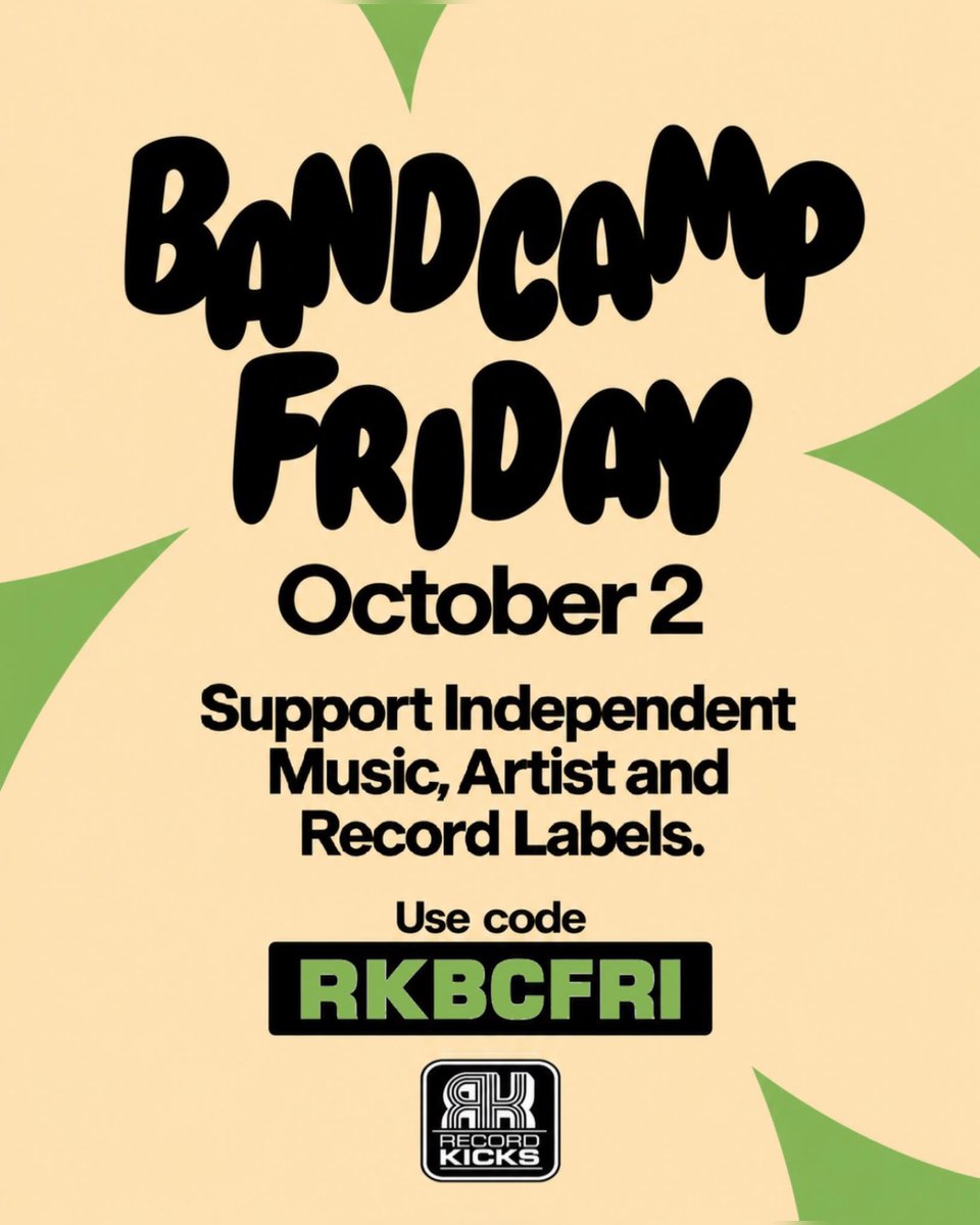 RecordKicks's tweet photo. Bandcamp Friday is back!
If you’ve been waiting for the right moment to grab something from our catalogue, here it is. Use coupon RKBCFRI at checkout for a special discount and thank you for supporting independent music ❤️ https://t.co/h4wUgpVpVs
#Bandcamp #BandcampFriday https://t.co/fwwdkkfELI
