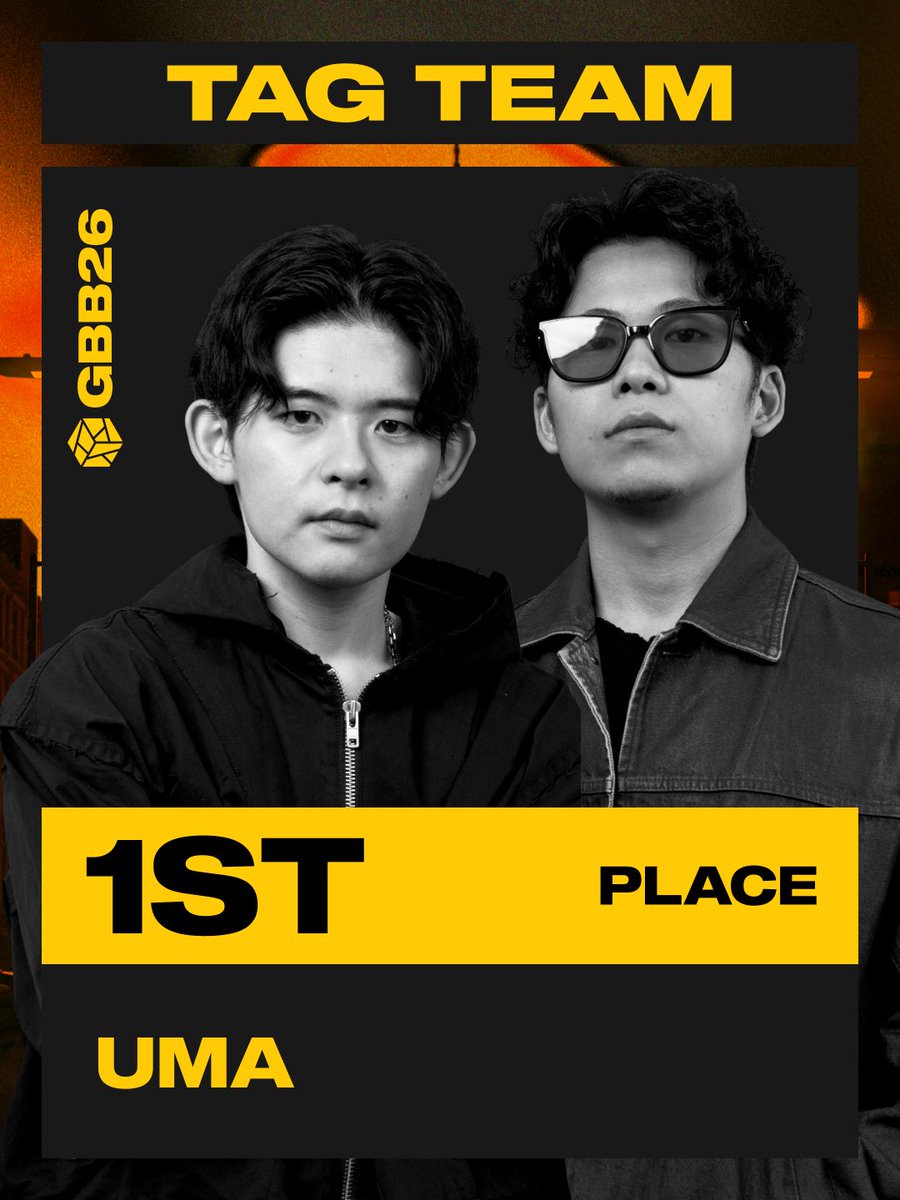 swissbeatbox's tweet photo. The GBB26 tag team results!
๐ฅ UMA ๐ฏ๐ต ยท โจ๐ฅ Sarshians ๐ญ๐ฐ ยท โจ๐ฅ Fresh Tonic ๐ซ๐ท ยท
#gbb26 #grandbeatboxbattle #tagteam #swissbeatbox #welovebeatbox https://t.co/OCurFbDi50