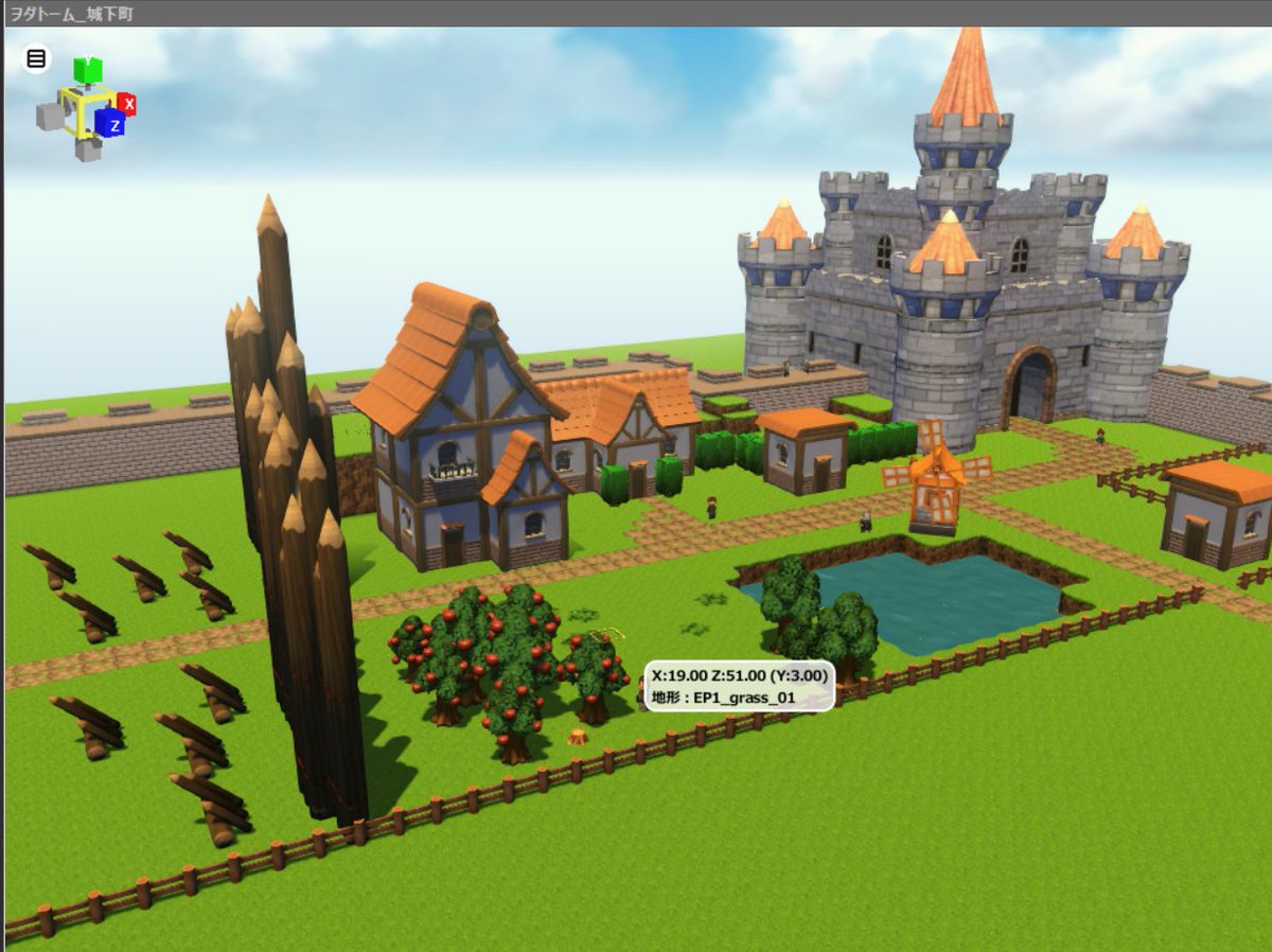 Wolfiruru's tweet photo. #RPGBakin #ゲーム制作
・マップの作成 40% 
・町マップの作成 80%

建物の内装とか各NPCのイベント作成しないといけないと思うと 恐ろしいんだが・・・ https://t.co/0fC0gmcYXo