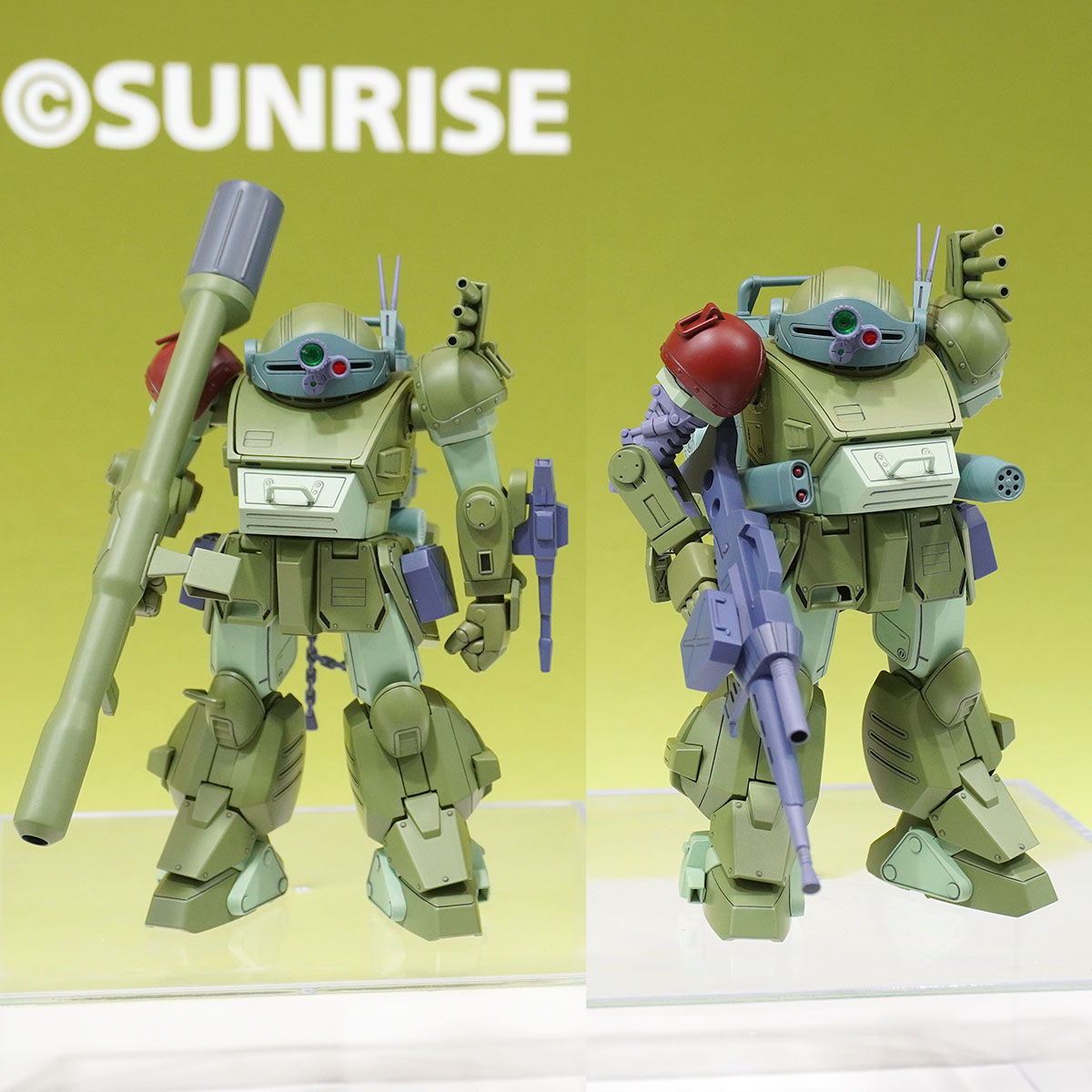 wave_corp's tweet photo. 【第64回 全日本模型ホビーショー展示情報】テレビシリーズ以前を描いたOVA第3弾、『装甲騎兵ボトムズ レッドショルダードキュメント 野望のルーツ』仕様のスコープドッグ ターボカスタムが1/35スケールで製品化決定！#装甲騎兵ボトムズ #全日本模型ホビーショー #ウェーブ
ウェーブ展示アイテム一覧はこちら！→https://t.co/jHiuWACd4f