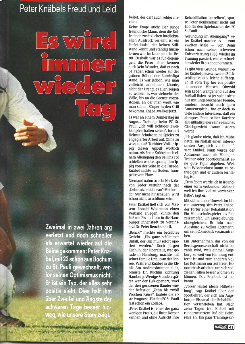 kicker_fuma's tweet photo. "Peter Knäbel - Es wird immer wieder Tag"
(Aus: Fuma November 1990)
#knäbel #fcsp #bochum #fcs #glubb #sfv #happybirthday https://t.co/lDRNpKNQPu