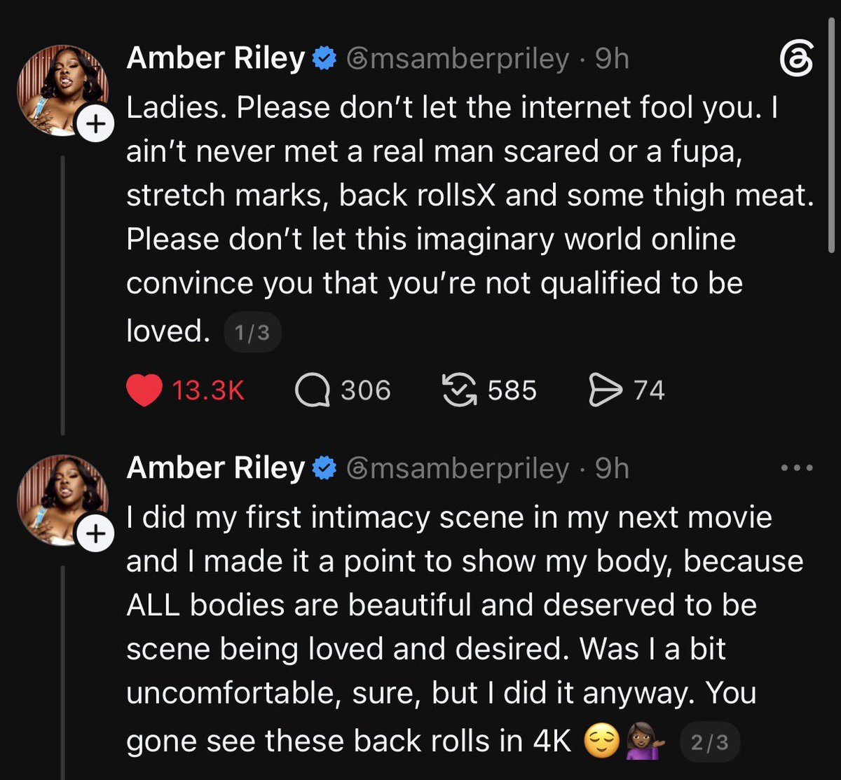 AirTarig's tweet photo. Amber Riley >>> https://t.co/HXXQrrYpM4