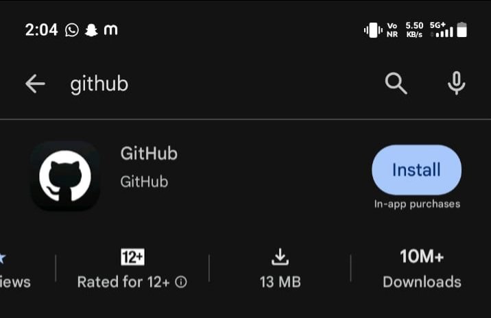 SakshiSugandhi's tweet photo. The GitHub app has millions of users.

But I have to ask

What are you guys even doing on GitHub from your phone? 😭 https://t.co/NZmYw5dwV0