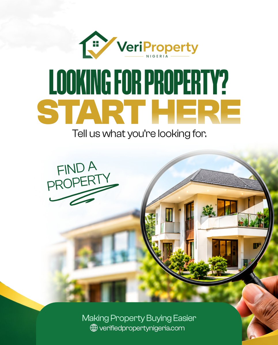veripropertyng's tweet photo. You’ve seen that VeriProperty is live.

Now the real question is:

What do you want to do with VeriProperty? 

Because real estate doesn’t look the same for everyone.

Maybe you’re searching for your next property.

Maybe you have one to sell. https://t.co/eAgV4U5bBP