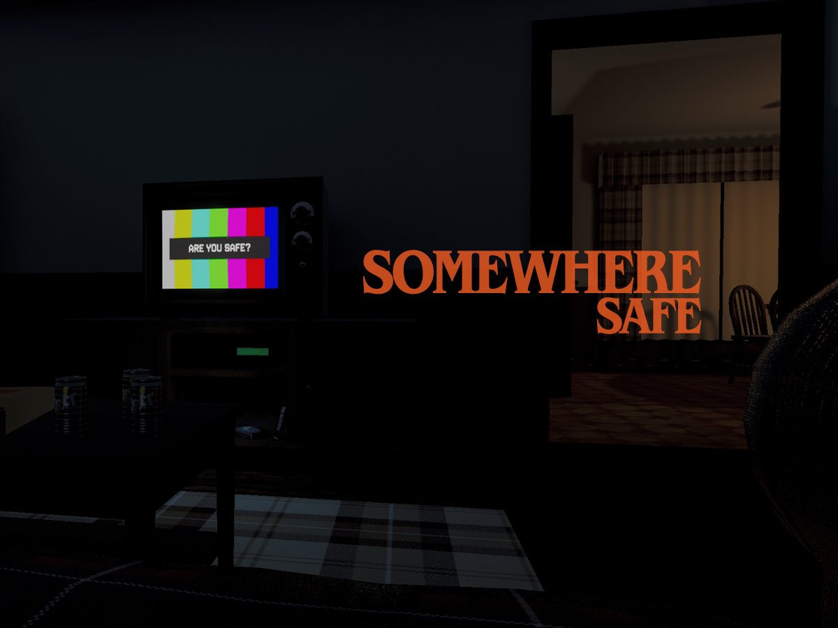 VVSPERS's tweet photo. Hey chat it’s been awhile I’m back. Hi VRChat. I bring gifts check out Somewhere Safe a small map I created for Spookality 2026. Who is going to solve it first. Stay Safe #vrchat #Spookality    https://t.co/rUbNVFVwsm https://t.co/HdhtDKngg1