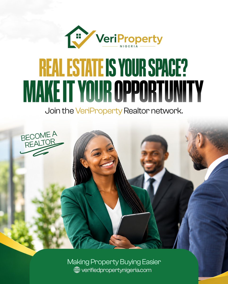 veripropertyng's tweet photo. Swipe through and find yours.

Then head to https://t.co/Un8VyhXsh7 and take the next step.

From Property to Possibility.

#VeriProperty #RealEstateNigeria #PropertyNigeria #RealEstateOpportunities #FromPropertyToPossibility https://t.co/ar1VzjjuoD