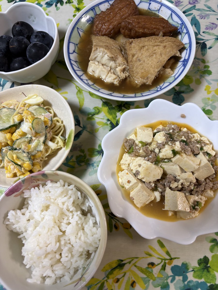 NombOV5PENogv3c's tweet photo. 今日の晩御飯
麻婆豆腐
スパサラ
おでん
ブラックビート
頂きマース((((っ･ω･)っ https://t.co/gHLFpNzXPc
