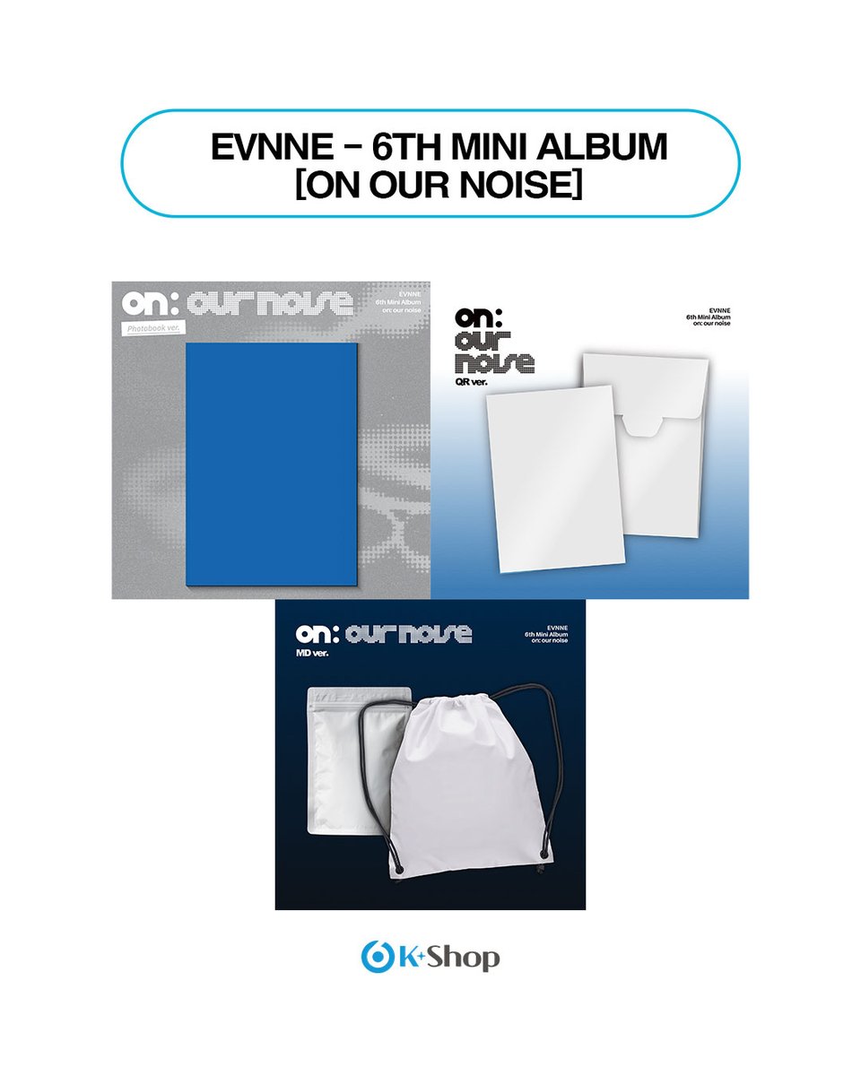 sixkshop's tweet photo. 💖EVNNE - 6th Mini Album [on our noise] 

STANDARD ver.
QR ver.
MD ver.

🛒https://t.co/HRvmjyfOXT
🛒https://t.co/YwospfgkyJ
🛒https://t.co/kLAKBbbfY1

#EVNNE #onournoise #EVNNEonournoise #EVNNE6thMiniAlbum #KPOP #KPOPAlbum #KPOPGroup #KPOPCollector #KPOPCollection #KPOPMerch #KPOPMerchandise #KPOPPhotocard #Photocard #KPOPStore #KPOPShop #KoreanPop #KoreanMusic #KPOPFans #KPOPFandom #AlbumCollection