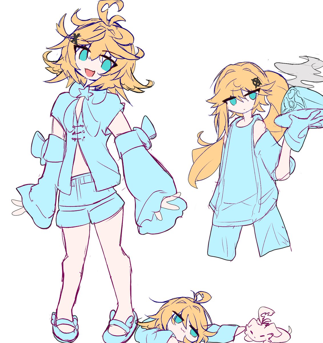 Smol_DrawingBun's tweet photo. winging it with the outfits https://t.co/uyLVX2XpWe