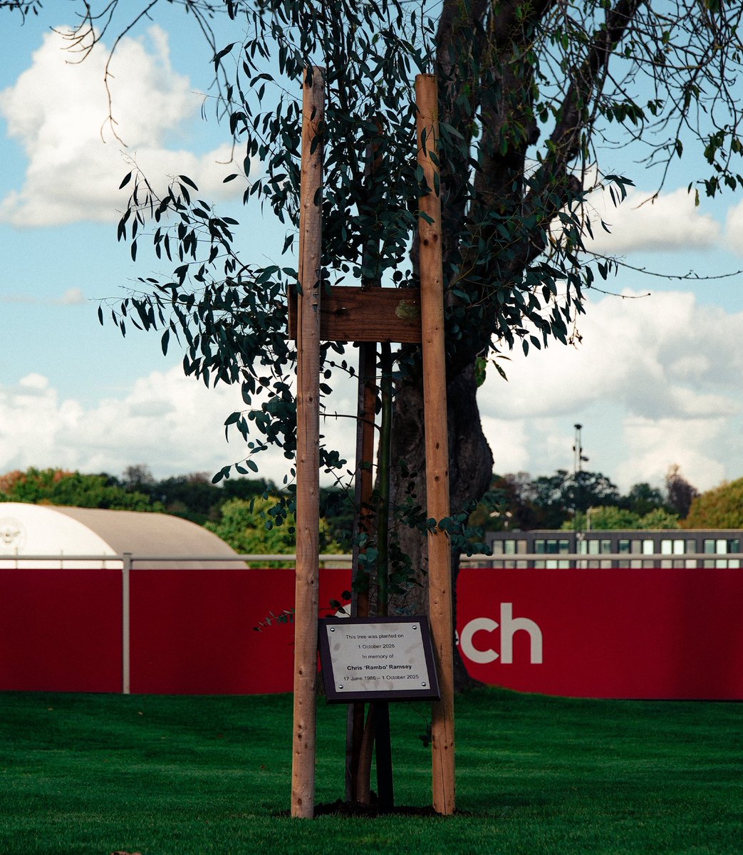 BrentfordFCPDP's tweet photo. To commemorate one year since Chris Ramsey’s passing, we planted a eucalyptus tree at Jersey Road 🌳

Always in our hearts, Rambo ❤️ https://t.co/yA4m16b8lL