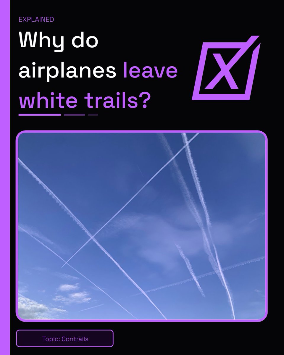 AVIATIONEXAM's tweet photo. ✈️ Contrails form when hot engine exhaust mixes with sufficiently cold air, creating ice crystals. The Schmidt–Appleman diagram shows when they can form. Whether they linger depends largely on humidity. ❄️
#Aviationexam #ATPL #Contrails #Studentpilot #PIlotlife #Meteo https://t.co/WZJZBBe8QJ