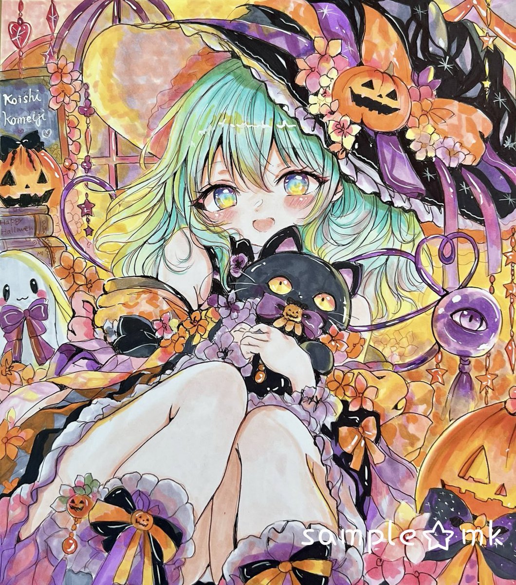 mokomilk_0914's tweet photo. ヤフオク出品しました🎃
ご縁がありましたらよろしくお願いいたします✨ 
https://t.co/BrFXU940bt
#同人手描きイラスト #東方Project  #古明地こいし #ハロウィン https://t.co/43y5r98Fm3