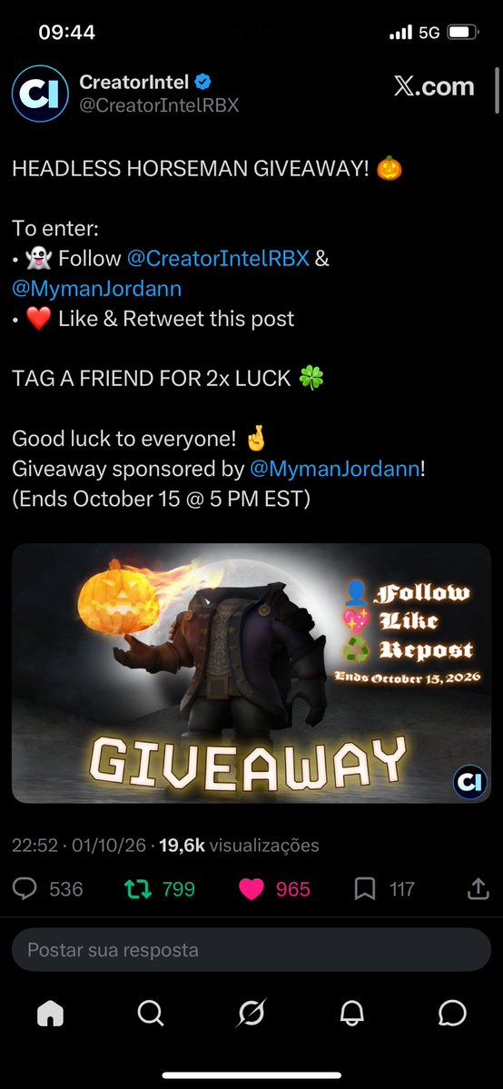 1Tidii's tweet photo. @CreatorIntelRBX @MymanJordann Its following in Portuguese https://t.co/PAwZ7FaLeV
