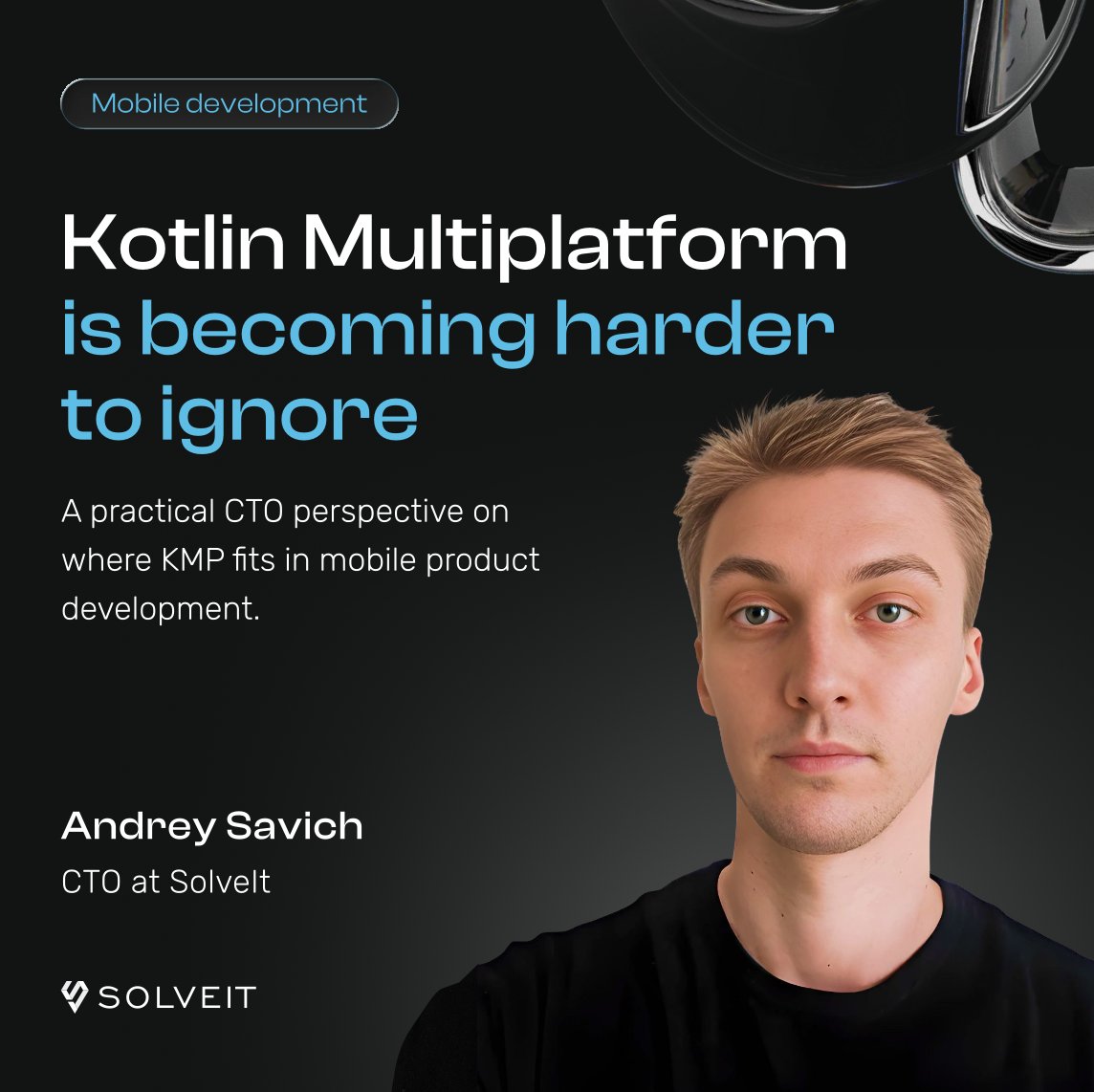 SolveItTeam's tweet photo. Share the logic. Keep the native experience. 📱
We used Kotlin Multiplatform in one of our recent projects to reduce code duplication across iOS and Android.
When does KMP fit your product? SolveIt CTO Andrey Savich shares his perspective 👇
#KotlinMultiplatform https://t.co/JExgl3eZwC