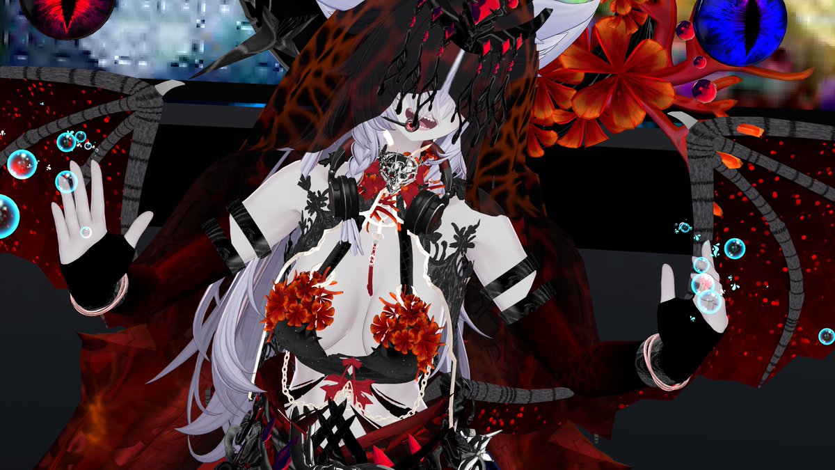 nameless_002_'s tweet photo. @SpookyGirls_ @koumorichan_vrc @_Yuuki_k_ 神威ユウキさん！歌声も衣装も毎回めっちゃ綺麗で好き。
ほんとに今回の深海の魔女衣装もめっちゃ良いなって思った。
#神威ユウキ https://t.co/cqQnkLyZKi