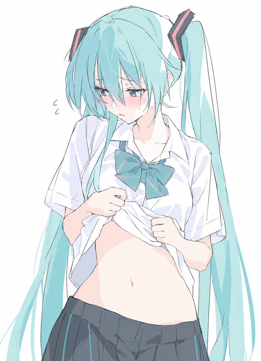 mh_0831__'s tweet photo. お腹を見せてくれる初音ミク https://t.co/AYA4g4Or1s