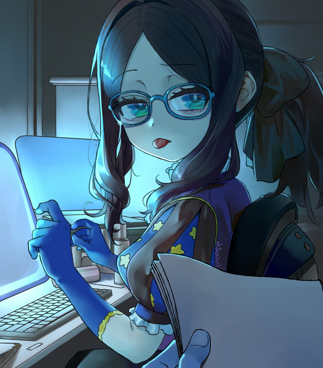 Ayaa2lu's tweet photo. 「二徹で舌出てるぞ」
「しまっといて」

#FGO #ダヴィンチちゃん https://t.co/Yau1l2fYlh