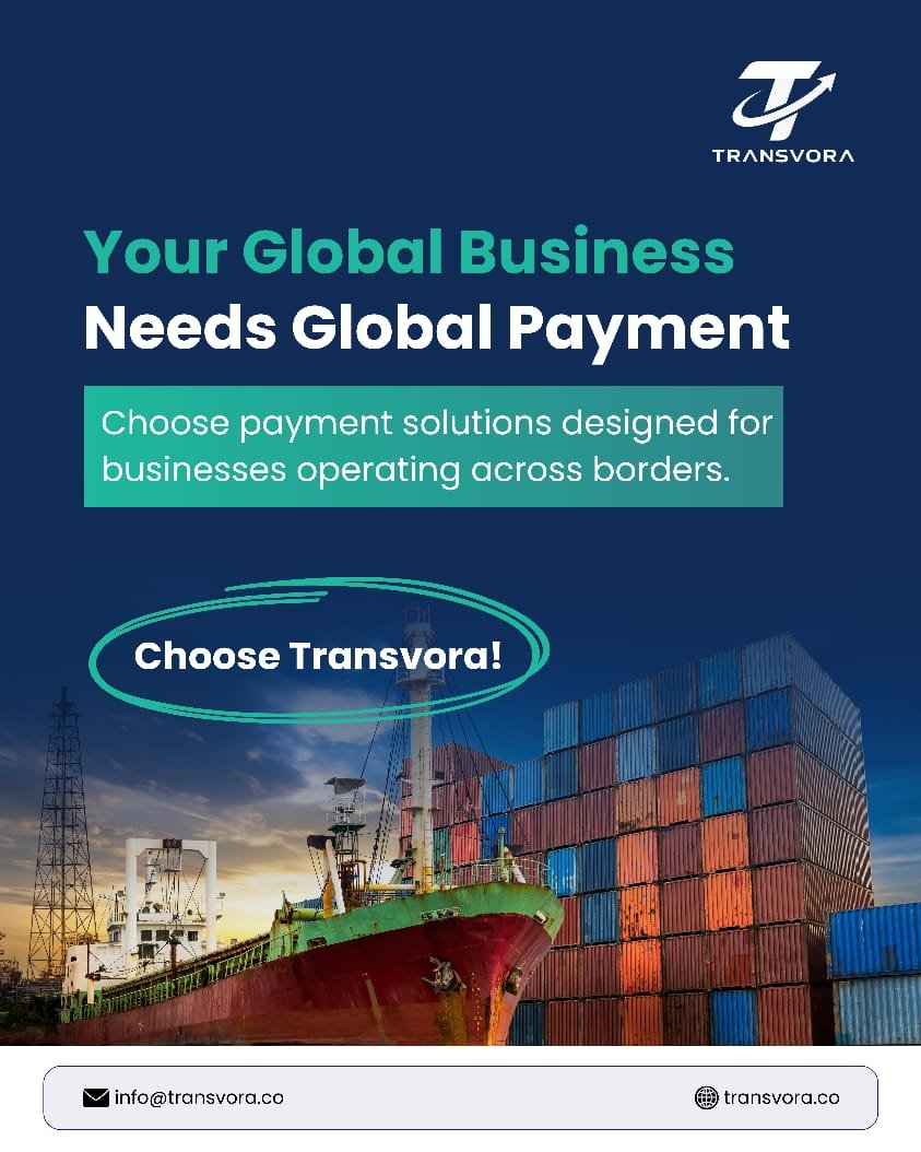 Transvora's tweet photo. At Transvora, we help businesses move money across borders with greater simplicity and efficiency.

Your opportunities are global. Your payments should be too.

#Transvora #GlobalPayments #CrossBorderPayments #InternationalTrade #BusinessPayments #GlobalBusiness #FinTech https://t.co/gvwsBmG5sh