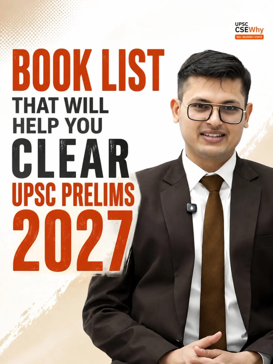 CseWhy's tweet photo. The complete GS 1 to 4 booklist you need to clear UPSC 2027. https://t.co/BMxe751bL7