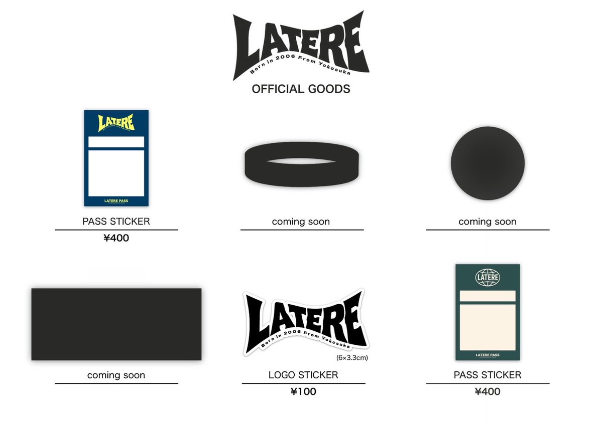 latere_band's tweet photo. 🌐OFFICIAL GOODS🌐 https://t.co/hYcPad1wYQ