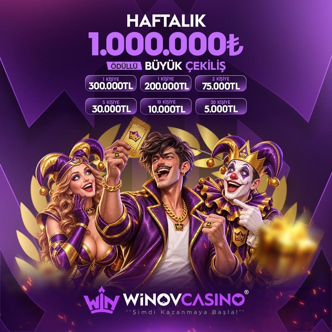winovofficial's tweet photo. 💜 HAFTALIK 1.000.000₺ BÜYÜK ÇEKİLİŞ WINOV’DA! 💜

Haftanın en büyük heyecanı başladı! 🎰✨

🏆 1 kişi → 300.000₺
🏆 1 kişi → 200.000₺
🏆 2 kişi → 75.000₺
🏆 5 kişi → 30.000₺
🏆 10 kişi → 10.000₺
🏆 20 kişi → 5.000₺

WİNOV GÜNCEL GİRİŞ ( https://t.co/qhuJtoxNF7 ) https://t.co/4cVDws7xcl
