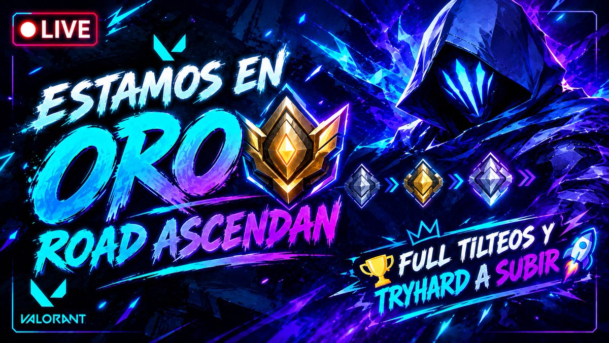 ELTTBlue_tv's tweet photo. Estamos en oro road asc!!!🏆Full tilteos y tryhard a subir🚀Road TTprime🥇La leyenda del Stream vuelve ⭐

Twitch / elttblue https://t.co/defHfIZiHR