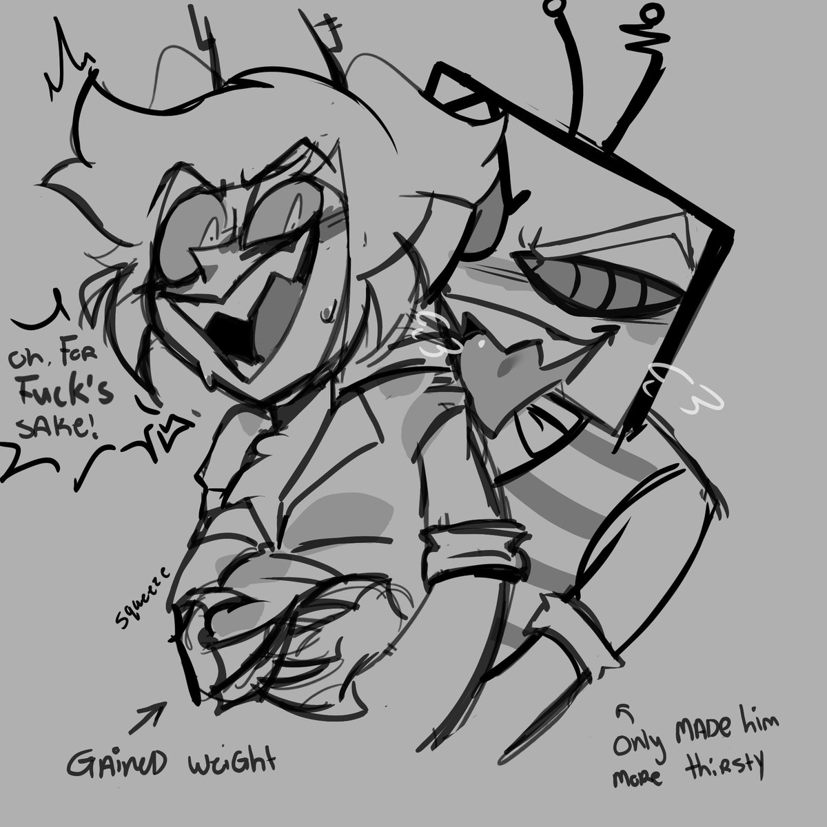 Jiblei_'s tweet photo. Chub #Hazbinhotel #Radiostatic https://t.co/Jm2vFALVZX