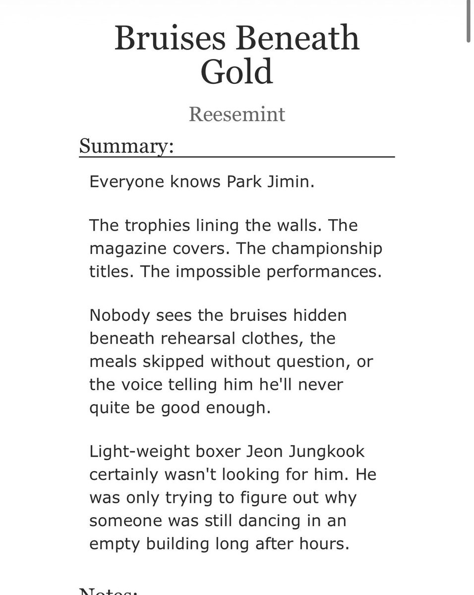 Reesemint_ao3's tweet photo. Bruises Beneath Gold

https://t.co/rmy5fuOUZ6

COMPLETE 7/7 https://t.co/mouvV16DnR