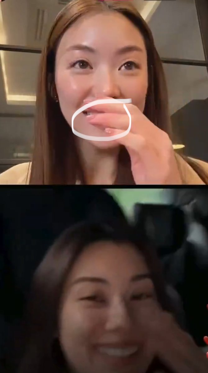 wasmiwerp's tweet photo. Let me get ahead of the Miutopia crowd. Miu wasn’t bareface during their ig live and she was using a filter too you can literally see the red lip filter haha Lena was the only one who was actually bareface and didn’t use any filter during the live hahahhh https://t.co/CjJzqgMzlM