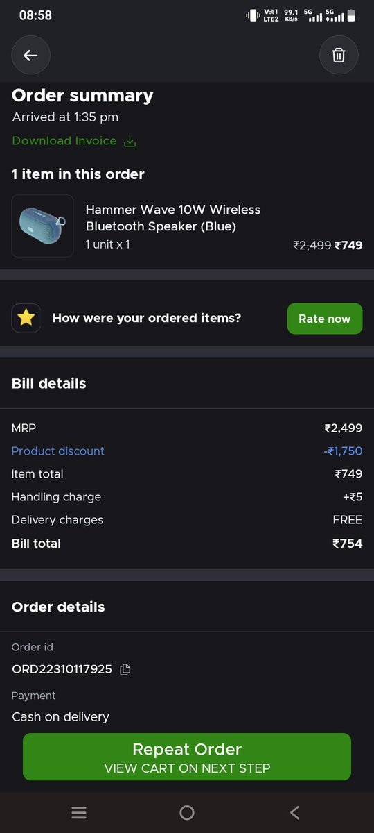 NiwasMishra5's tweet photo. @GoI_MeitY
@HammerLifestyle 
@Dev_Fadnavis 
This product by hammer company bluetooth speaker please replace this product otherwise i will give bad reviews 😕 for this hammer bluetooth speaker 🔊 https://t.co/LW4RJcIYj8