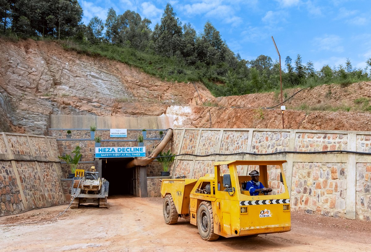 Trinity_Metals's tweet photo. Trinity Metals has completed the first controlled blast at its Musha Mine, marking a significant milestone in the mine's transformation toward a more mechanized and productive operation.

The blast was conducted on Level 5 of the Heza Decline and comprised 28 charged blast holes. Each round is expected to advance approximately 1.2 metres. That is up from approximately 0.15 metres per day under current development methods. The faster pace will support access to deeper tin-bearing zones and extend the life of the mine.

Musha is Rwanda's second largest tin producer after Trinity's Rutongo Mine, with first production from Level 5 expected within the next six months.

Access the full release: https://t.co/2nzooxWheP

#TrinityMetals #Rwanda #CriticalMinerals