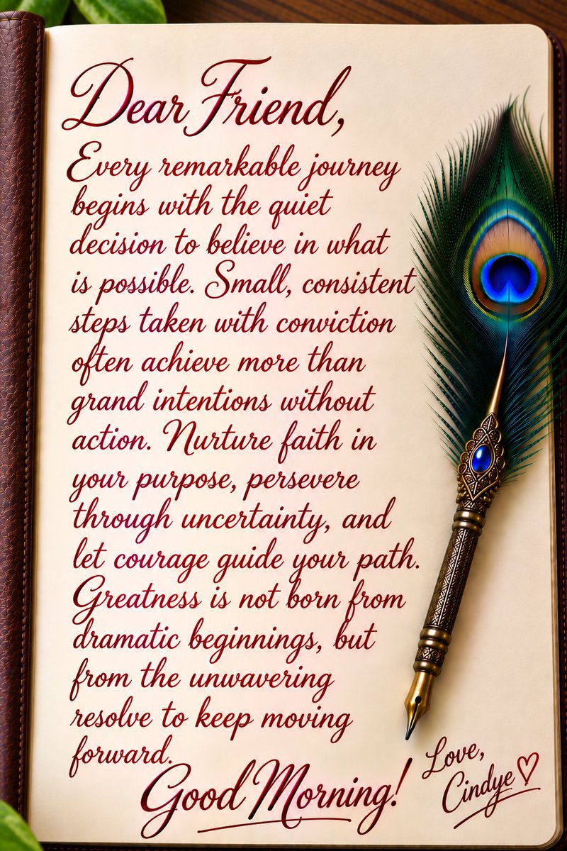 lwzcurious's tweet photo. ✨ Greatness rarely begins with a giant leap—it begins with one quiet decision.

Believe, begin, and keep moving. Small steps repeated with courage can turn uncertainty into a remarkable journey. 
What could become possible if you simply took the first step today?

#BelvInUrself https://t.co/zhEtvXKdba