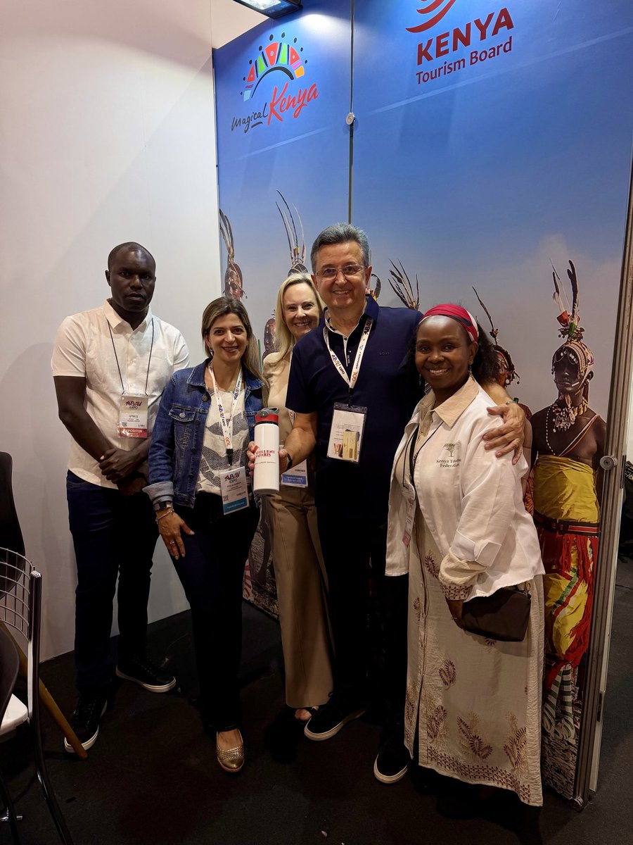 KenyaEmbassyBR's tweet photo. 🇰🇪🤝🇧🇷 Ms. Susan Ongalo, Chief Executive Officer of the Kenya Tourism Federation (KTF), held two bilateral side meetings with leaders in Brazil's travel and tourism industry to expand Kenya's visibility and market share in Brazil.

In the first meeting, Ms. Ongalo met with Mr. Sergio J. Maciura, CEO of Dnipro Gold Viagens. Their discussions focused on launching search engine advertising to promote Kenya's tourism offerings to Brazilian travelers. This digital approach is expected to put Kenya's destinations, experiences, and travel opportunities directly in front of Brazilians planning their next holiday.

In the second meeting, Ms. Ongalo met with Mr. Marcelo Siciliano, President of ABAV-RJ (Brazilian Association of Travel Agencies, Rio de Janeiro), to discuss a potential partnership between the two organizations. The recently signed Memorandum of Understanding (MoU) between ABAV and the Kenya Association of Travel Agents (KATA) was highlighted as a strong foundation for this new collaboration. Both parties agreed on the importance of working together to popularise Kenya as a destination in Brazil and to capture a greater share of the Brazilian outbound travel market.

These engagements mark an important step in KTF's efforts to diversify Kenya's source markets and build lasting partnerships in South America. KTF remains committed to working with industry partners at home and abroad to position Kenya as a leading destination for Brazilian travelers.