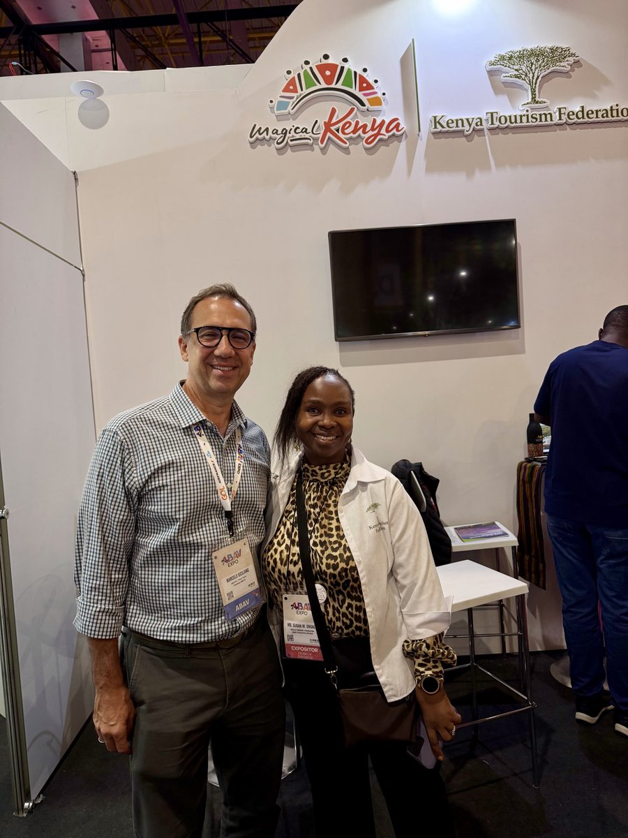 KenyaEmbassyBR's tweet photo. 🇰🇪🤝🇧🇷 Ms. Susan Ongalo, Chief Executive Officer of the Kenya Tourism Federation (KTF), held two bilateral side meetings with leaders in Brazil's travel and tourism industry to expand Kenya's visibility and market share in Brazil.

In the first meeting, Ms. Ongalo met with Mr. Sergio J. Maciura, CEO of Dnipro Gold Viagens. Their discussions focused on launching search engine advertising to promote Kenya's tourism offerings to Brazilian travelers. This digital approach is expected to put Kenya's destinations, experiences, and travel opportunities directly in front of Brazilians planning their next holiday.

In the second meeting, Ms. Ongalo met with Mr. Marcelo Siciliano, President of ABAV-RJ (Brazilian Association of Travel Agencies, Rio de Janeiro), to discuss a potential partnership between the two organizations. The recently signed Memorandum of Understanding (MoU) between ABAV and the Kenya Association of Travel Agents (KATA) was highlighted as a strong foundation for this new collaboration. Both parties agreed on the importance of working together to popularise Kenya as a destination in Brazil and to capture a greater share of the Brazilian outbound travel market.

These engagements mark an important step in KTF's efforts to diversify Kenya's source markets and build lasting partnerships in South America. KTF remains committed to working with industry partners at home and abroad to position Kenya as a leading destination for Brazilian travelers.