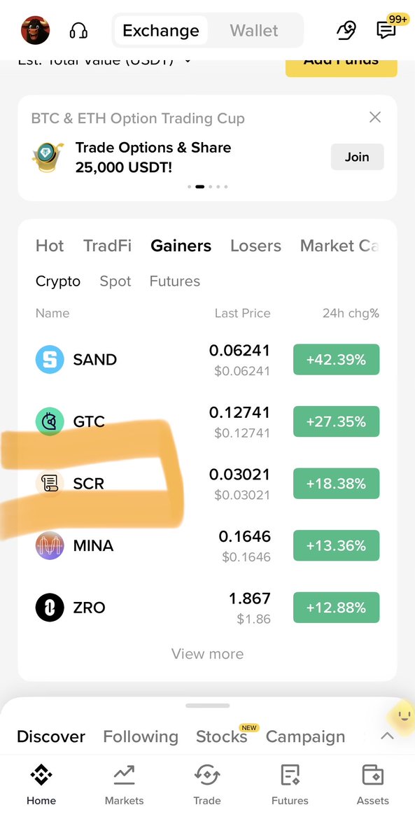 Cryptobullmaker's tweet photo. $Scr ruling #Binance 

We added 0.02
Current price 0.04 

2x in few days 

I told multiple times to buy and have patience but people made fun of me cuz they didn’t had patience 

I give swing trades not 2%sl and tp

Will appreciate a like and retweet ❤️ https://t.co/jnd5ZUHIKF