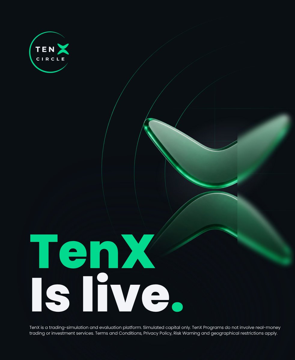 TenXCircle's tweet photo. TenX is live.

Four programs. Pay from $20, earn up to $5,000.

Prove your edge. Earn 10×.
Enter the Circle → https://t.co/76bAgpnXcJ https://t.co/E16iv15igz