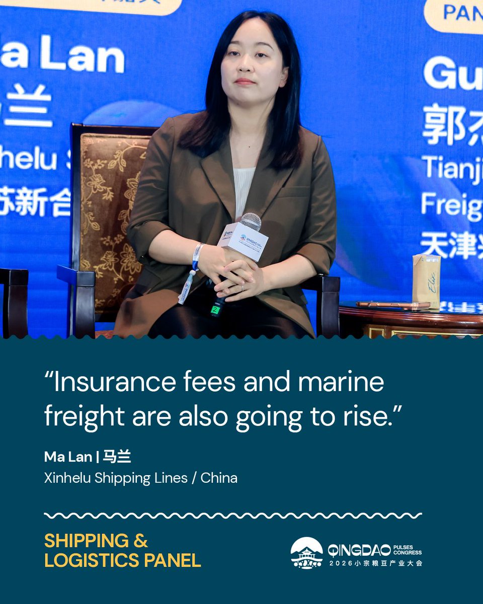 GlobalPulsesGPC's tweet photo. At the Qingdao Pulses Congress, industry experts explored the forces reshaping shipping and logistics across the global pulses trade.

Access the full panel recording on the Pulse Pod:
https://t.co/CjjdtYCY96

Not a member yet?
https://t.co/1iQqYruGs5

#GPC #QingdaoPulsesCongress https://t.co/U9nRrsSFt0