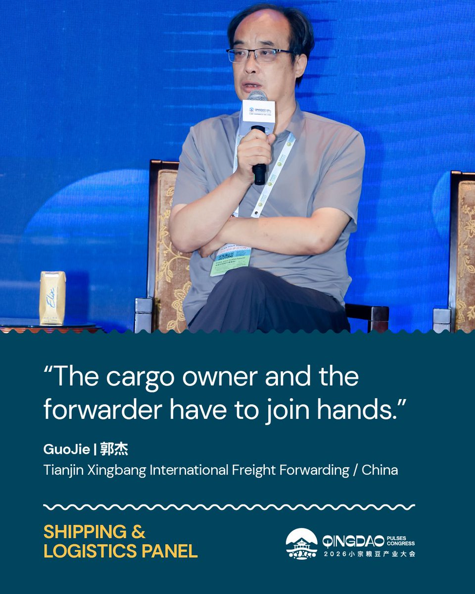 GlobalPulsesGPC's tweet photo. At the Qingdao Pulses Congress, industry experts explored the forces reshaping shipping and logistics across the global pulses trade.

Access the full panel recording on the Pulse Pod:
https://t.co/CjjdtYCY96

Not a member yet?
https://t.co/1iQqYruGs5

#GPC #QingdaoPulsesCongress https://t.co/U9nRrsSFt0