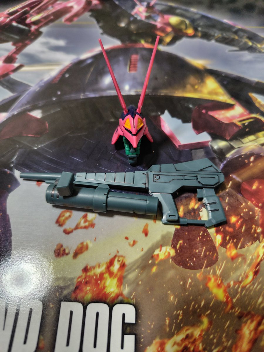 wizardkei's tweet photo. 今日は、バウンド・ドックの頭部と武器を作りました。
#ガンプラ https://t.co/FiL6e5qE0F