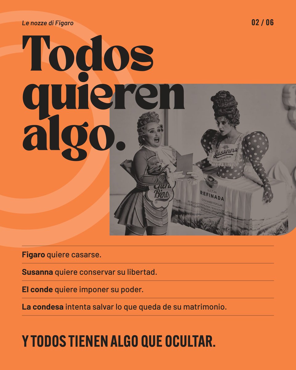 SinfonicaTF's tweet photo. 🎭 Una boda, demasiados secretos y un Mozart que sabe exactamente lo que está pasando.

Este octubre participamos en ‘Le nozze di Figaro’, producción que abre la temporada de Ópera de Tenerife, con Pablo González en la dirección musical. https://t.co/ud0PD2nE2X