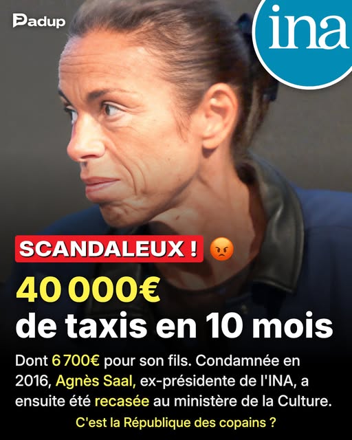 Cleopatre21s's tweet photo. Condamnée pour détournement de fonds publics, puis nommée haute fonctionnaire à l'égalité au ministère de la Culture. Le parcours d'Agnès Saal tient dans une note de taxis.
🚨 UNE NOTE DE TAXIS AUX FRAIS DE L'AUDIOVISUEL PUBLIC :
En avril 2015, Le Figaro révèle les notes de taxis d'Agnès Saal, présidente de l'Institut national de l'audiovisuel (INA). En 10 mois, la facture atteint 40 915€ : 7 000€ d'abonnement à la compagnie G7 et 32 000€ de courses.
Dans ce total, 6 700€ de trajets ont été faits par son fils, avec le compte de sa mère. Les trajets du week-end pèsent à eux seuls 7 800€.
Sa défense, citée par La Libre le 27 avril 2015 : elle avait déjà une voiture de service avec chauffeur, mais ne pouvait pas « le faire travailler 12 à 15 heures par jour ni les week-ends ». Elle ne conduit pas. Elle parle d'une « maladresse ».
🔍 DÉMISSION, PUIS RETOUR PAR LA PETITE PORTE :
Le 28 avril 2015, elle démissionne à la demande de la ministre de la Culture, Fleur Pellerin. En juin, la ministre saisit la justice. Le parquet de Créteil (94) ouvre une enquête pour détournement de fonds publics aggravé.
La même habitude apparaît ensuite au Centre Pompidou, où elle était directrice générale avant l'INA : 38 000€ de taxis en un peu plus d'un an, selon ArtReview.
Le 4 janvier 2016, un décret de François Hollande l'exclut de la fonction publique pour 2 ans, dont 18 mois avec sursis. 6 mois dehors, pas un de plus.
Le 11 avril 2016, le tribunal de Créteil (94) la condamne à 4 500€ d'amende pour l'INA. Pour le Centre Pompidou, elle écope de 3 mois de prison avec sursis et 3 000€ d'amende. Ses avocats assurent qu'elle a remboursé 15 940€, dont les 6 700€ de son fils.
📉 LE RECASAGE AU MINISTÈRE DE LA CULTURE :
Dès juillet 2016, elle retrouve une mission au secrétariat général du ministère de la Culture. Puis le 1er septembre 2018, le même ministère la nomme haute fonctionnaire à l'égalité, la diversité et la prévention des discriminations. Elle y reste jusqu'en 2024.
En juillet 2019, le Journal officiel suspend pour 2 ans son titre de chevalier de la Légion d'honneur et annule sa promotion au grade d'officier. La décoration est sanctionnée. La carrière, elle, continue.
Le retour est légal : la sanction était temporaire. Mais le choix, lui, en dit long sur la complaisance de la haute administration envers les siens. Une condamnation pour détournement de fonds publics, et au bout du chemin, un poste chargé de l'égalité.
Combien de Français auraient gardé leur emploi après une telle note ? Pourquoi l'État recase-t-il ses hauts fonctionnaires condamnés ? 

Source : Le Figaro (avril 2015), Acteurs publics, Ozap, Europe 1
📷 Photo : Remi Mathis, CC BY-SA 3.0, via Wikimedia Commons (recadrée)