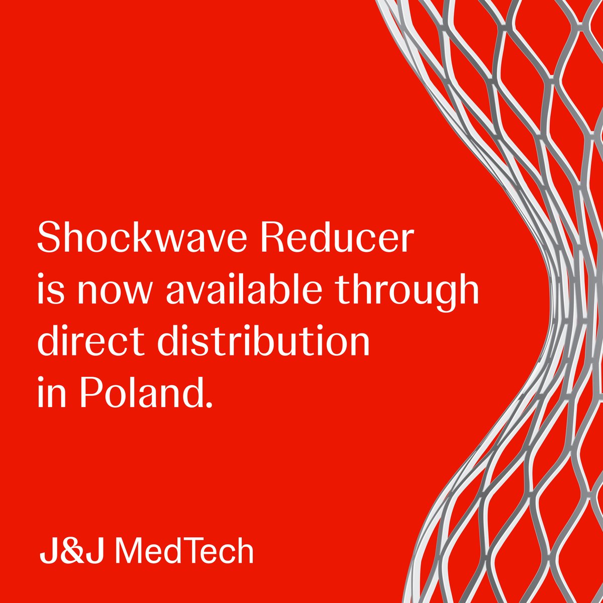 JJMT_CircRest's tweet photo. For International Physicians: Ready, Set, POLSKA! We're proud to announce that #ShockwaveReducer is now available through direct distribution in Poland.

This milestone strengthens our local presence, enabling us to support cardiology teams more closely and expand access to care for patients living with refractory angina.

🔗 Learn more about Shockwave Reducer: https://t.co/175LIk6ExM 

Safety Info: https://t.co/as4irbY3DX
CAUTION: Investigational Device. Limited by U.S. and Canadian law to investigational use. The Reducer is commercially available in certain countries outside the U.S. and Canada