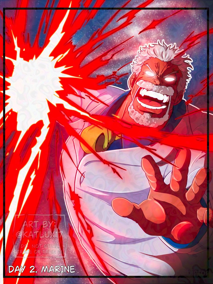 KatLux17's tweet photo. Day 2. Marine👊🏼

#OnePiece #OnePieceFanart #OPTober2026 #Garp #MonkeyDGarp #モンキー・Dー・ガープ  #ガープ https://t.co/dkJp1NRUtm