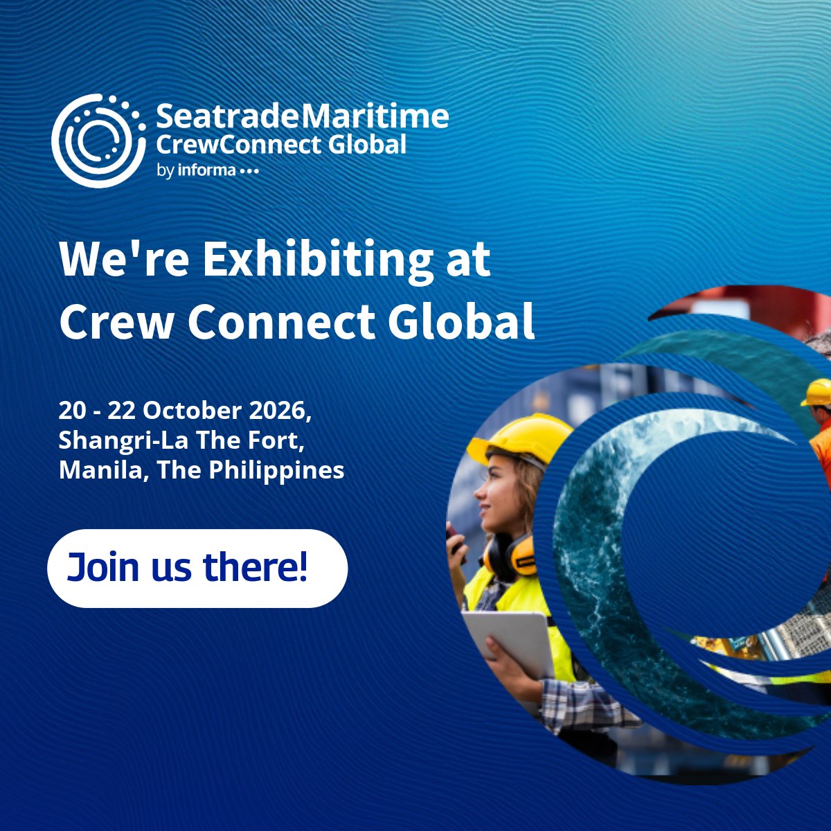 IMarEST's tweet photo. 🌊We’re proud to be a supporting organisation at this year’s Crew Connect. 

The conference will bring the industry together to explore the future of seafaring.

Find out more👉 https://t.co/hcdPCltrkp

We look forward to connecting with you! Visit us at Booth 63. https://t.co/XQTr5zBg8U