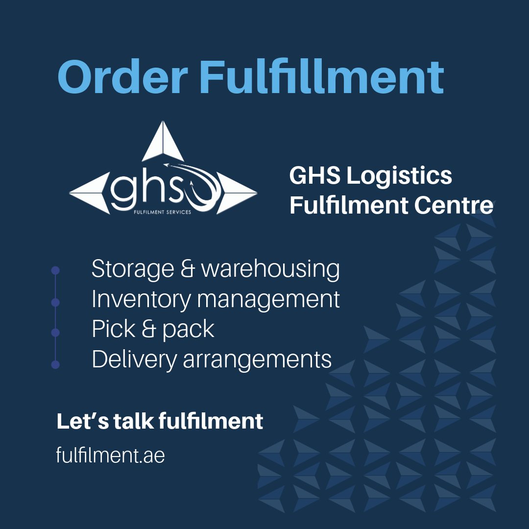 ghslogistics's tweet photo. You makes a sale. Fulfilment keeps the order moving.

At GHS Logistics Fulfilment Centre, we support UAE businesses with storage, inventory management, pick and pack, and delivery arrangements.

https://t.co/ySQneoFZja

#Ecommerce #OrderFulfilment #UAELogistics #GHSLogistics https://t.co/xK1wlCwO7f